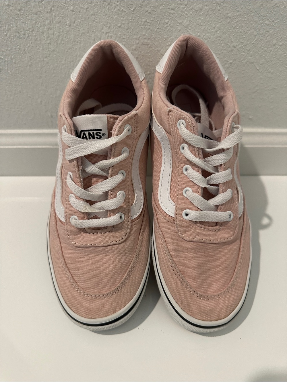 Vans Old Skool Sneakers in Light Pink and White